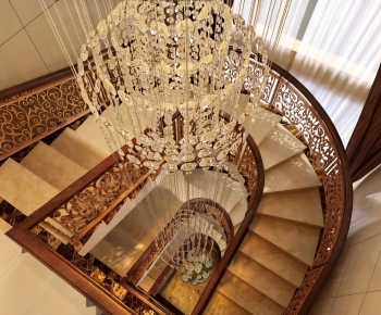New Classical Style Rotating Staircase-ID:499591116