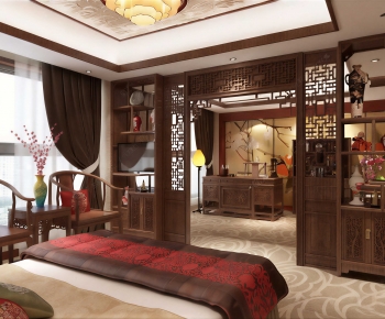 Chinese Style Bedroom-ID:293387893