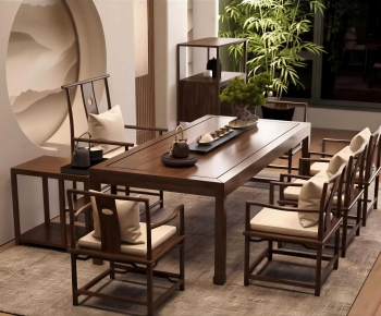 New Chinese Style Tea Tables And Chairs-ID:316611057