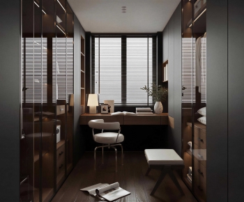 Modern Clothes Storage Area-ID:547291995