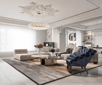 French Style A Living Room-ID:238595965