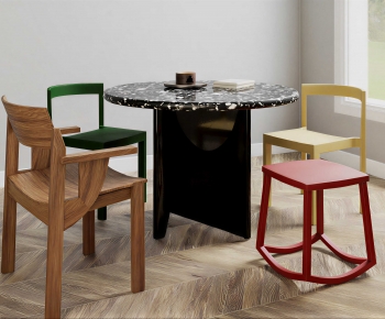 Modern Dining Table And Chairs-ID:384990936