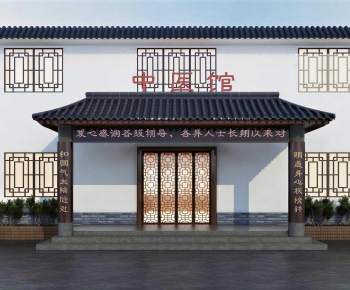New Chinese Style Facade Element-ID:700968036
