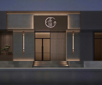 New Chinese Style Facade Element-ID:674200065