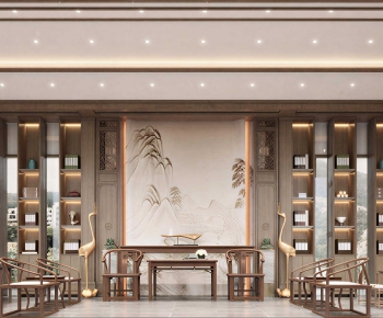 New Chinese Style Teahouse Tea House-ID:985342034