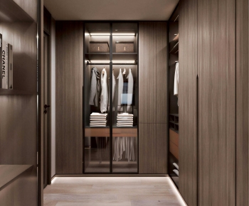 Modern Clothes Storage Area-ID:685605057