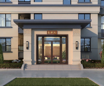 New Chinese Style Facade Element-ID:101306926