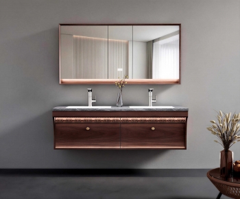 New Chinese Style Bathroom Cabinet-ID:879512073