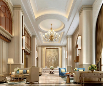 New Classical Style Lobby Hall-ID:445921901