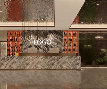 New Chinese Style Lobby Hall-ID:711462972