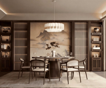 New Chinese Style Dining Room-ID:451904061