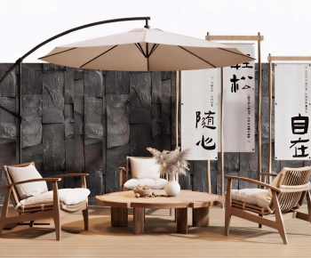 New Chinese Style Outdoor Tables And Chairs-ID:723912954