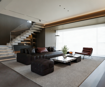 Modern A Living Room-ID:602633952