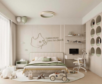 Modern Boy's Room And Son's Room-ID:458879539