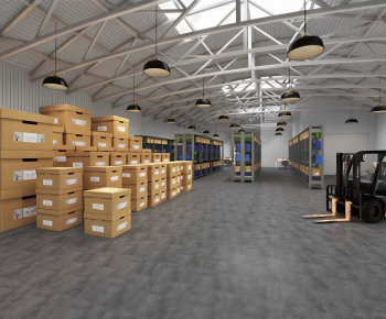 Modern Factory Floor/warehouse-ID:173012977