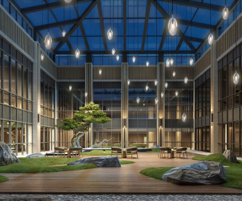 New Chinese Style Courtyard/landscape-ID:668742902