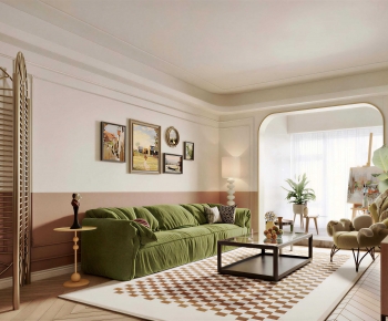 French Style A Living Room-ID:279963976