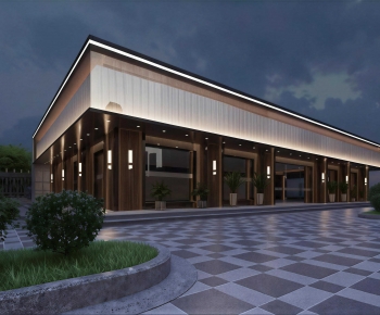 New Chinese Style Appearance Of Commercial Building-ID:663774973
