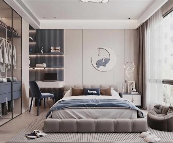 Modern Boy's Room And Son's Room-ID:918582924