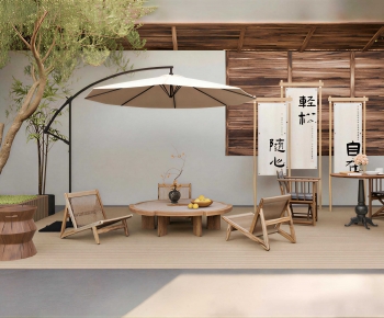 New Chinese Style Outdoor Chair-ID:303237925