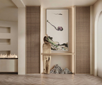Wabi-sabi Style Hallway-ID:550926925