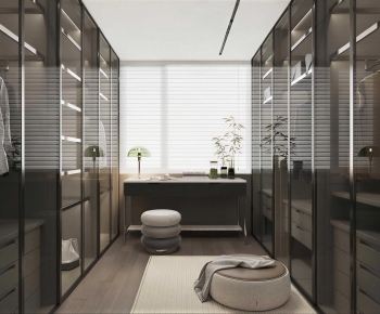 Modern Clothes Storage Area-ID:879859966