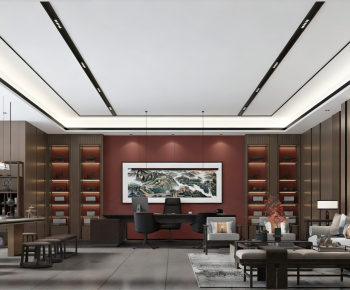 New Chinese Style Manager's Office-ID:376934052