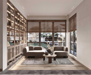 Wabi-sabi Style A Living Room-ID:262921098