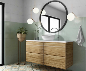 Nordic Style Bathroom Cabinet-ID:203700199