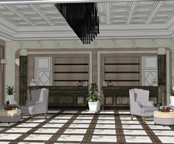 New Classical Style Lobby Hall-ID:318050496