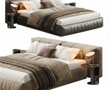 Modern Double Bed-ID:739985941