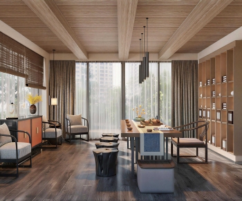 New Chinese Style Tea House-ID:383254059