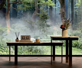 Wabi-sabi Style Coffee Table-ID:702190475