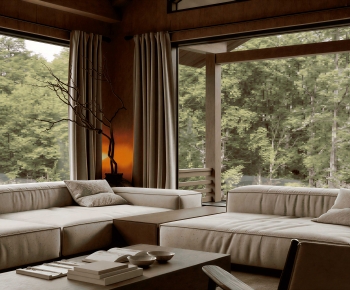 Modern A Living Room-ID:348542931