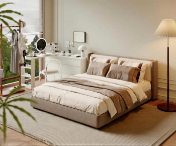 Modern Double Bed-ID:413764958