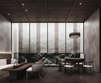 Wabi-sabi Style Tea House-ID:652586947