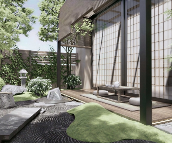 Japanese Style Courtyard/landscape-ID:293385037
