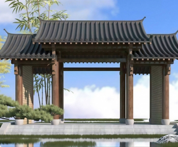 Chinese Style Gate-ID:435875899