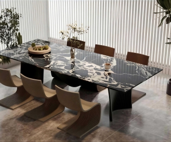 Modern Dining Table And Chairs-ID:311952114