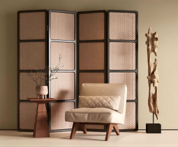 Wabi-sabi Style Lounge Chair-ID:261651994