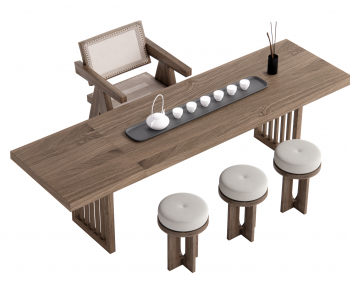 New Chinese Style Tea Tables And Chairs-ID:559899091