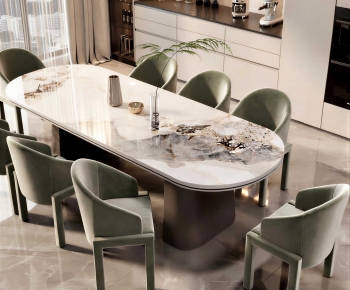 Modern Dining Table And Chairs-ID:639150137