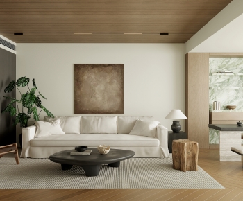 Wabi-sabi Style A Living Room-ID:730840925