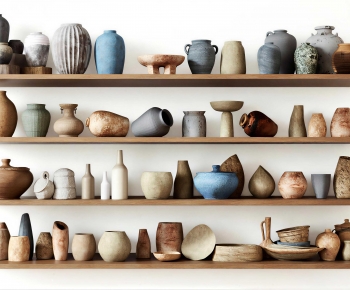 Wabi-sabi Style Clay Pot-ID:947598938