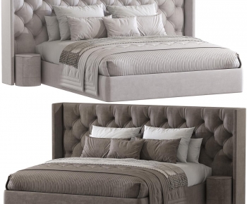 Modern Double Bed-ID:670351033