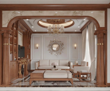 Modern A Living Room-ID:711886883
