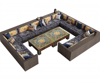 New Chinese Style Sofa Combination-ID:826478964