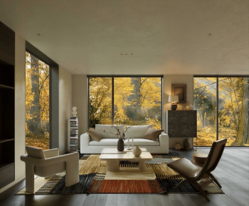 Wabi-sabi Style A Living Room-ID:424674038