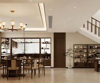 New Chinese Style Dining Room-ID:668565999