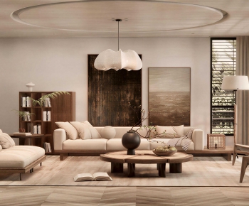 Wabi-sabi Style A Living Room-ID:242897998
